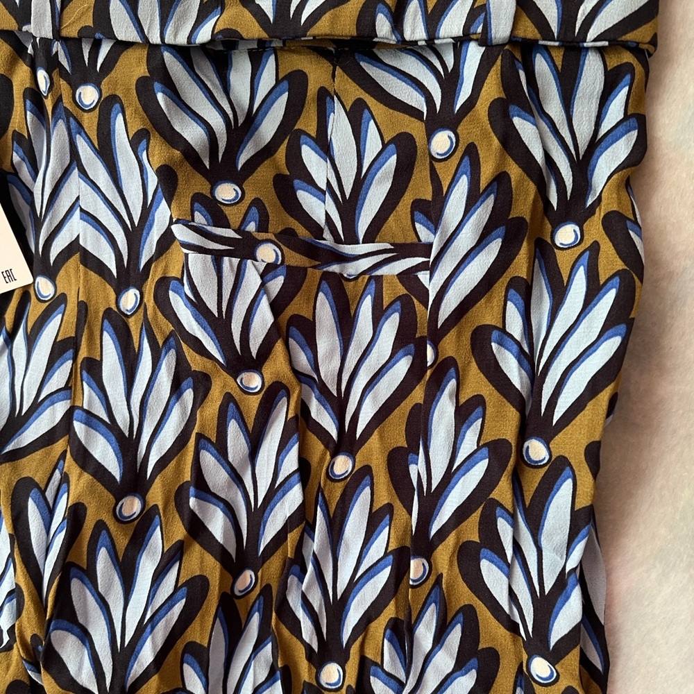 Zara Patterned Leggings - Blue & Brown - Picture 7 of 10